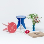 stfurniture blue stool